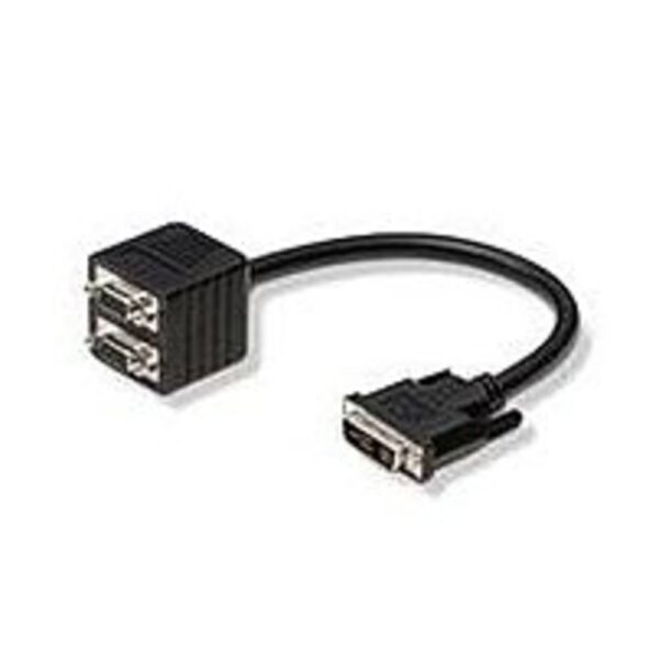 Belkin F2E7902-01-SV VGA Adapter - 1 x DVI-I Male, 2 x 15-pin D-Sub (HD-15) Female