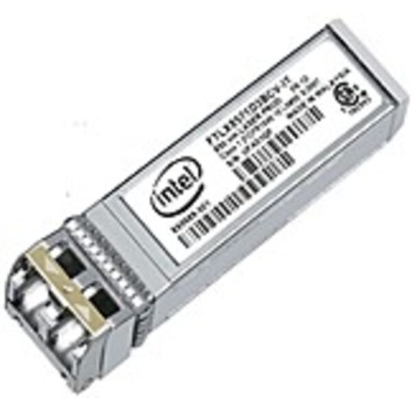 Intel Finisar SFP+ Module - For Optical Network, Data Networking - 1 LC 10GBase-SR/SW Network - Optical Fiber Multi-mode - 10 Gigabit Ethernet - 10GBase-SR/SW, 1000Base-SX