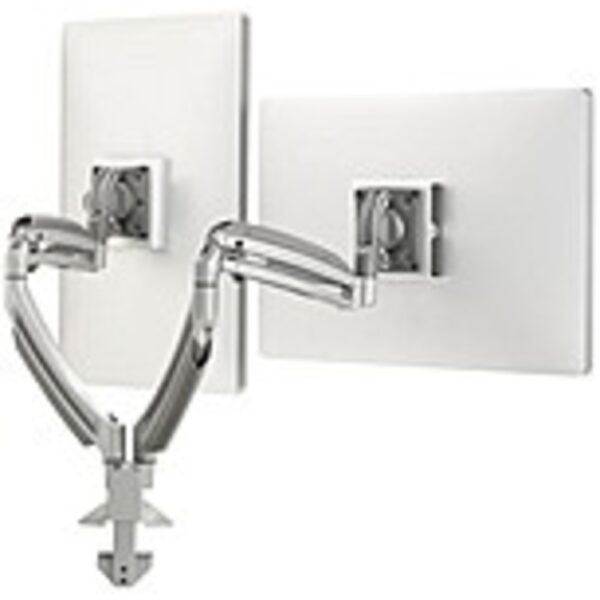 Chief K1D220S KONTOUR Desk Mount for Flat Panel Monitor - Silver - 2 Monitor(s) Supported - 10 to 30 Screen Support - 50 lb Load Capacity