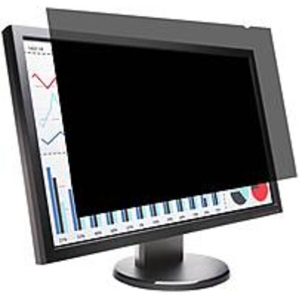 Kensington Privacy Screen for Widescreen Monitors Matte, Glossy, Tinted Clear - For 24 Widescreen LCD Monitor - 16:10 - Scratch Resistant