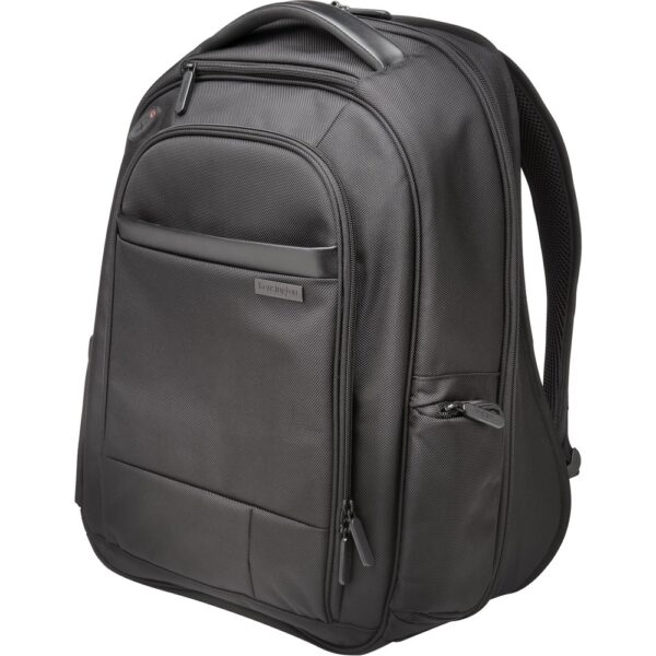 Kensington Contour Carrying Case (Backpack) for 17 Notebook - Water Resistant, Puncture Resistant, Drop Resistant - 1680D Ballistic Polyester - Checkpoint Friendly - Handle, Shoulder Strap, Trolley Strap