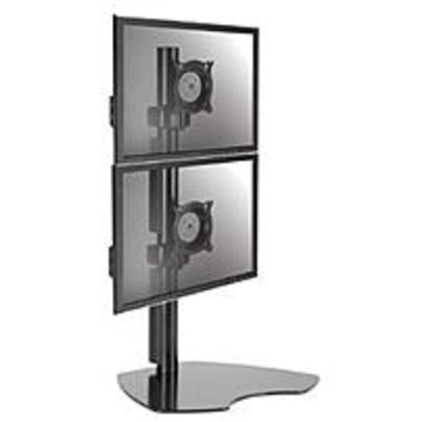 Chief KTP230B Flat Panel Dual Vertical Monitor Table Stand - Black