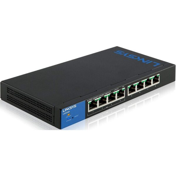 Linksys LGS308P 8-Port Gigabit Ethernet Smart Managed Switch