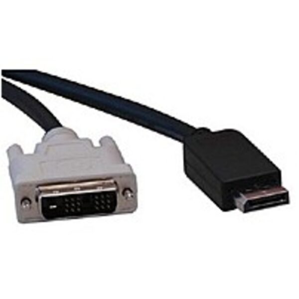 Tripp Lite P581-006 6 Feet Adapter Cable - 20-pin Male Display Port/18-pin DVI-D Male Video - Black