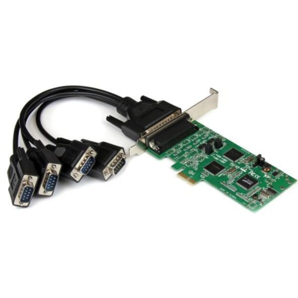 StarTech.com 4 Port PCI Express PCIe Serial Combo Card - 2 x RS232 2 x RS422 / RS485 - Add two RS232 and two RS422/485 serial ports to your PC through a PCI-Express expansion slot - 4 Port PCI Express PCIe Serial Combo Card - 4 port (2 x RS232, 2 x RS422/