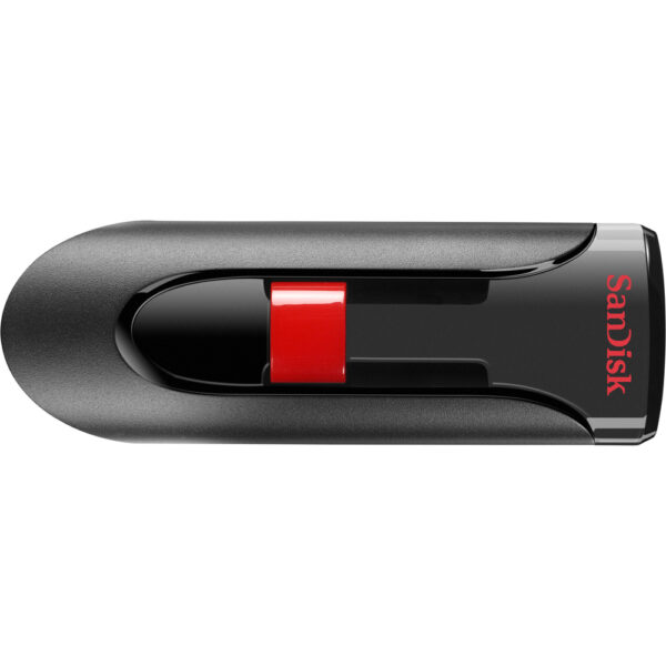 SanDisk Cruzer Glide USB Flash Drive - 64 GB - USB 2.0 - Black, Red