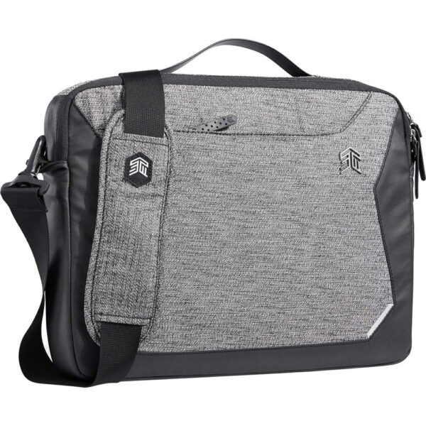 STM Goods Myth Carrying Case (Briefcase) for 15 to 16 Apple Notebook, MacBook Pro - Granite Black - Water Resistant, Moisture Resistant - Fleece Pocket, Thermoplastic Polyurethane (TPU) Handle, Fabric, Polyester - Handle, Shoulder Strap - 11.4 Height x
