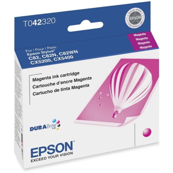Epson DURABrite Original Ink Cartridge - Inkjet - 420 Pages - Magenta - 1 Each