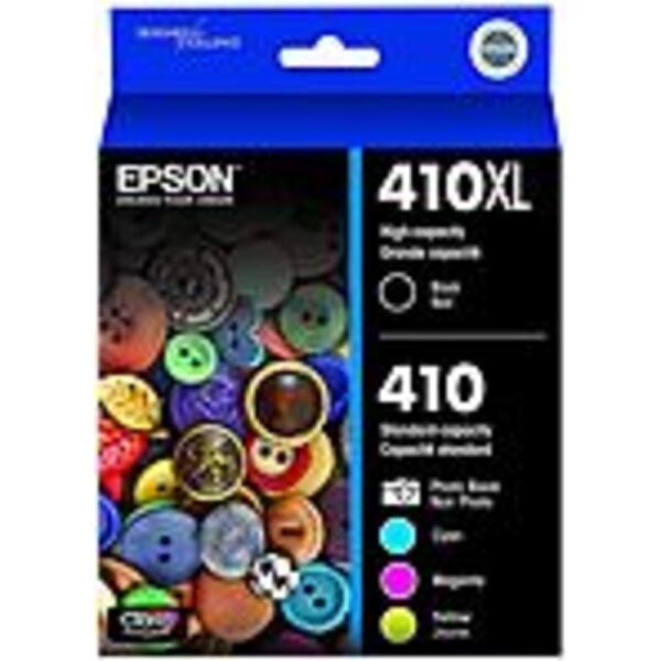Epson Claria 410XL Original Ink Cartridge - Photo Black, Cyan, Magenta, Yellow, Black - Inkjet - High Yield