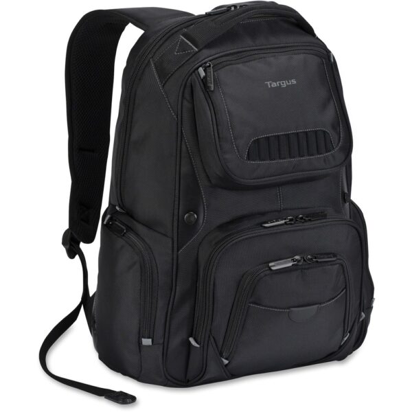 Targus Carrying Case for 16 Notebook - Black with Earphone Jack in strap - Nylon - Shoulder Strap - 18.3 Height x 12.6 Width x 6.1 Depth