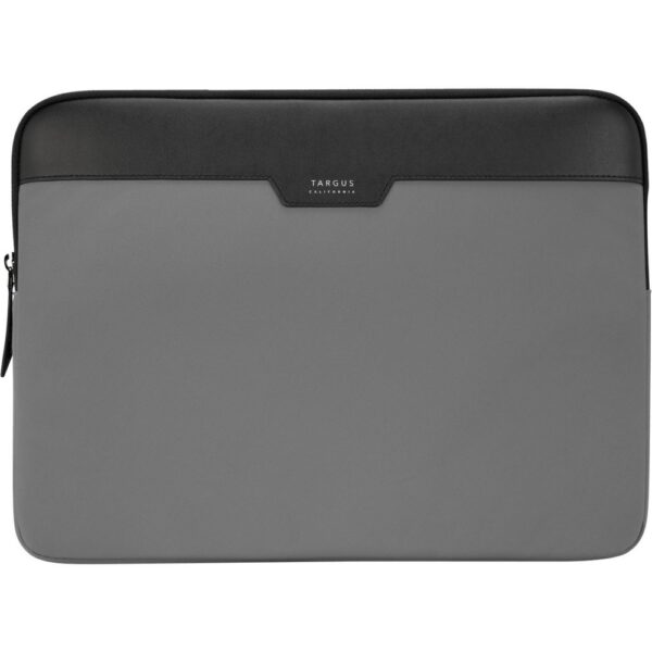 Targus Newport TSS100004GL Carrying Case (Sleeve) for 14 Notebook - Gray - Scuff Resistant Interior, Scratch Resistant Interior, Water Resistant - Twill Nylon, Leatherette, Foam Interior, Plush Interior - 10.2 Height x 14.2 Width x 1 Depth